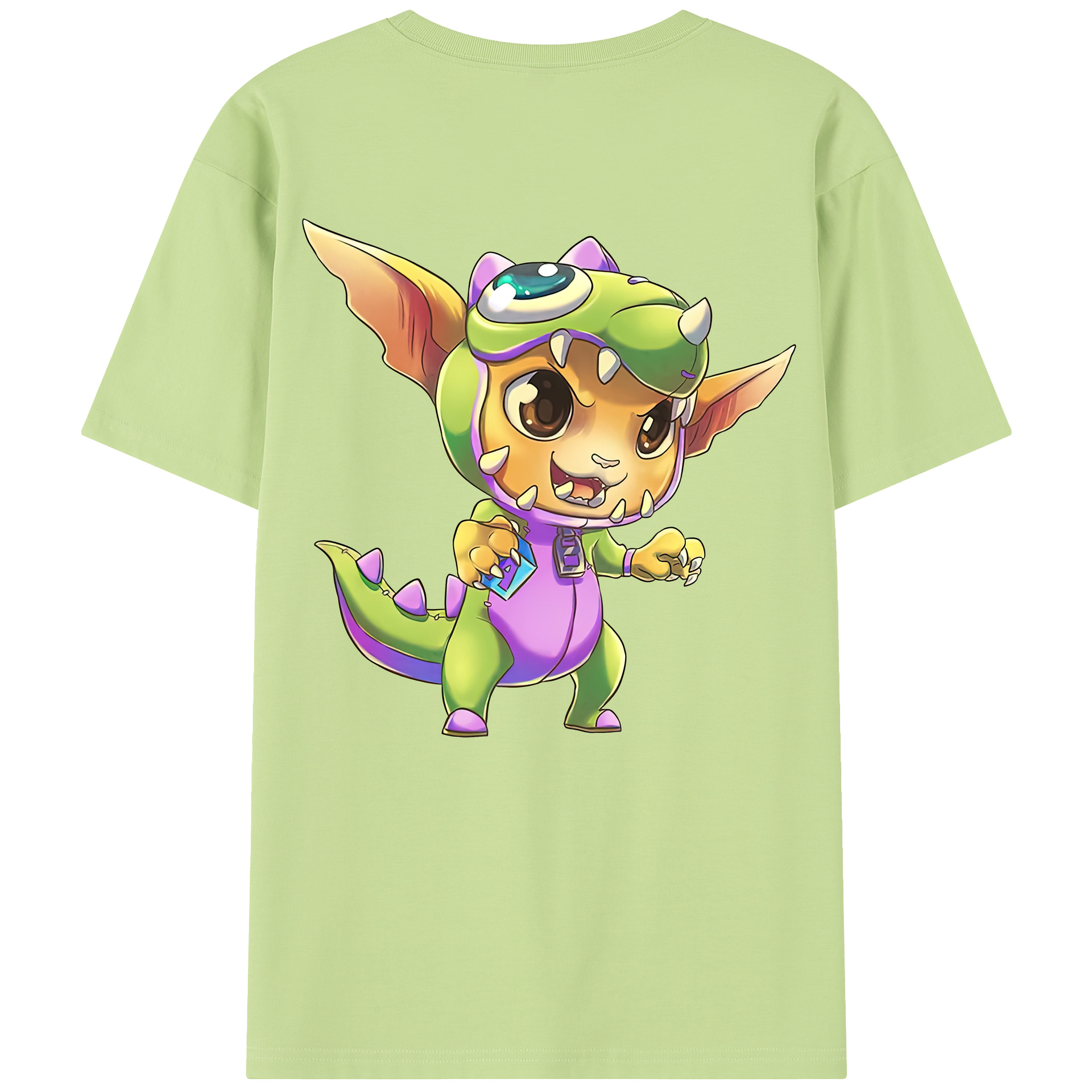 （画像用） リーグ・オブ・レジェンド League of Legends LOL 綿100％半袖Tシャツ（背面プリント）